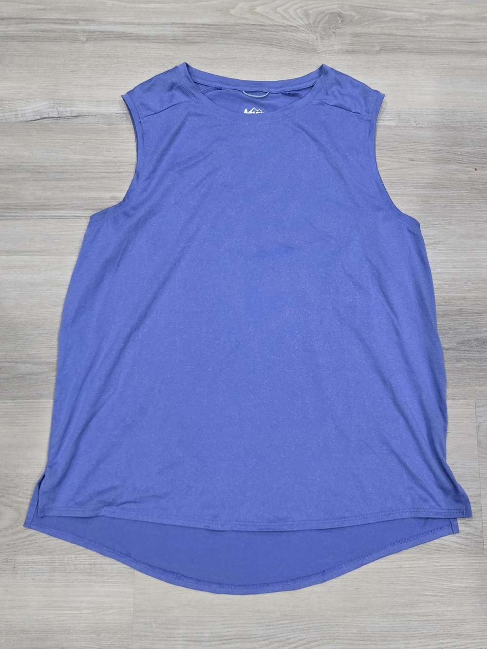 REI CO OP Women’s Sleeveless Athletic Tank Top Heathered Blue Size M NWOT